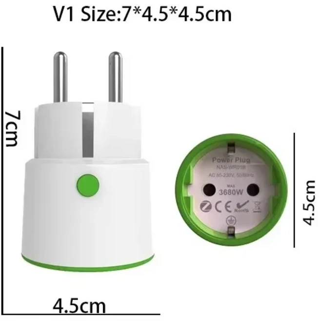 Tuya ZigBee 3.0 16A EU 플러그 스마트 홈 3680W 전력 모니터 타이머 미터 Homekit Alexa Google Assistant