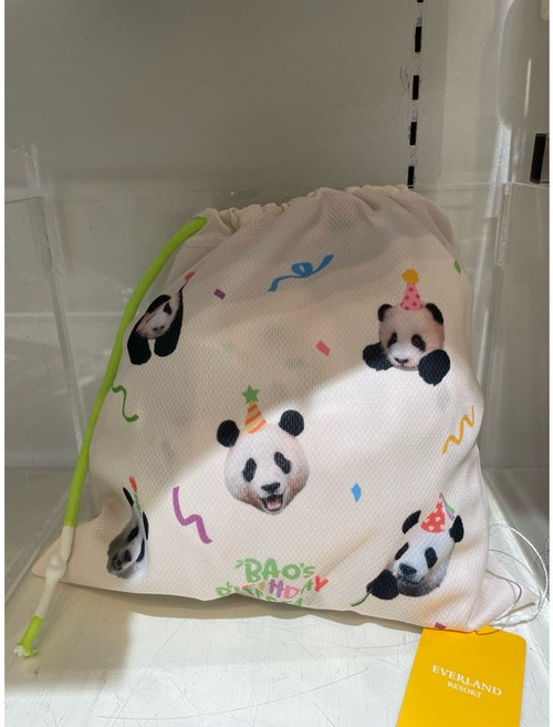 韓國福寶愛寶樂園毛毯熊貓可愛袋子送禮