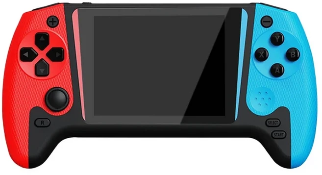 미니게임기 휴대용게임기 500게임 3.5인치 빈티지 클래식 크리에이티브 게임기, 레드블루, 레드블루 1인용