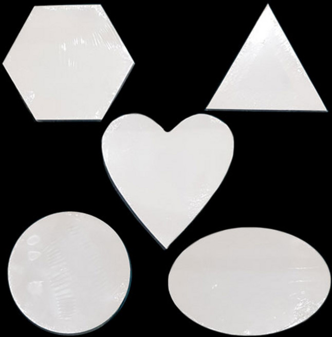 원형 타원형 하트모양 삼각형 육각형 유화 아크릴화 인물형 풍경형 정사각 학교 학원 드로잉카페 납품전문 [당일발송] 모양캔버스 면천캔버스, 14번-삼각형40cm