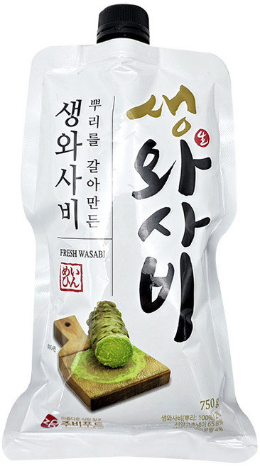 주비푸드 자연에서 갈아만든 생와사비 750g, 1개