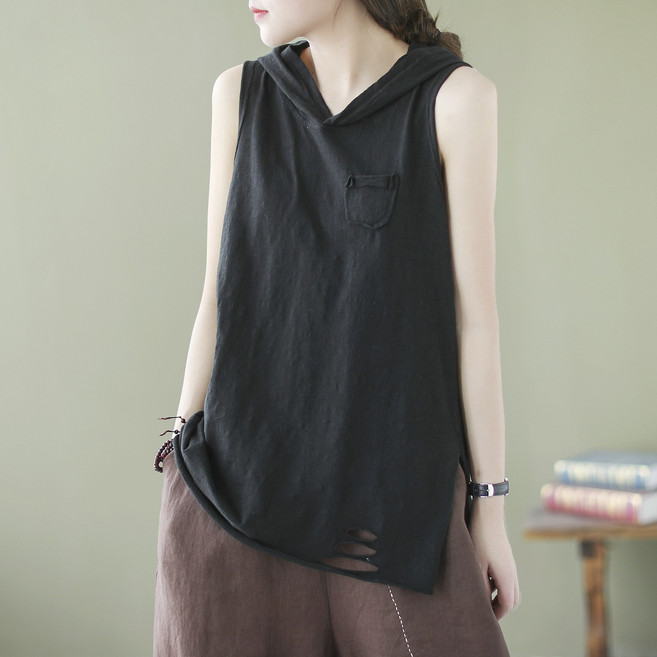 퀸앤조이 여성 봄가을 후드 미니포켓 빈티지 티셔츠 온리버 빅사이즈 데일리 캐주얼