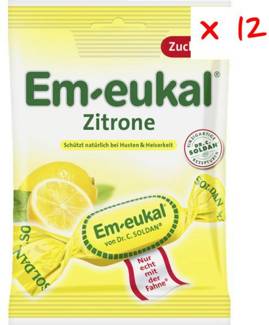 엠오이칼 레몬 코프 드롭, 12개, 75g