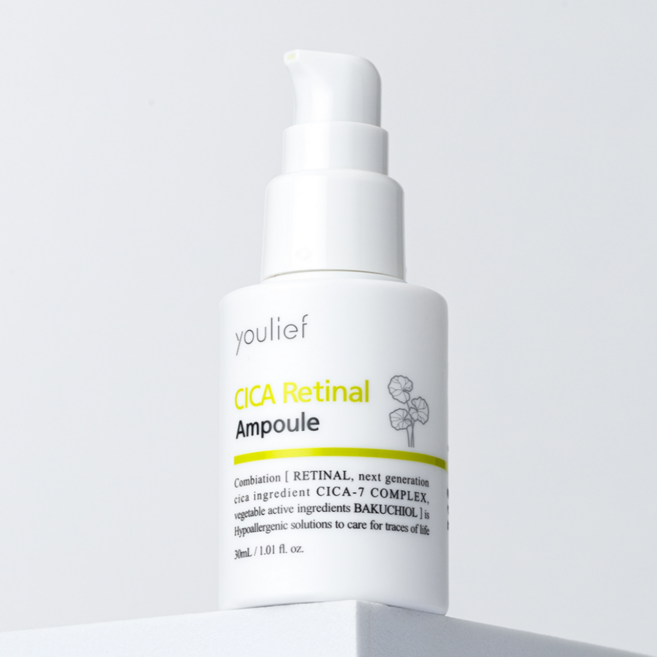 유리프 레티날 시카 흔적 케어 앰플 여드름 자국 잡티 개선 트러블 진정, 1개, 30ml