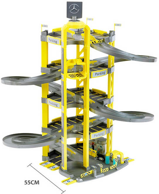 보쉬토이 벤츠 5단 주차타워 자동차 트랙 장난감, 1개