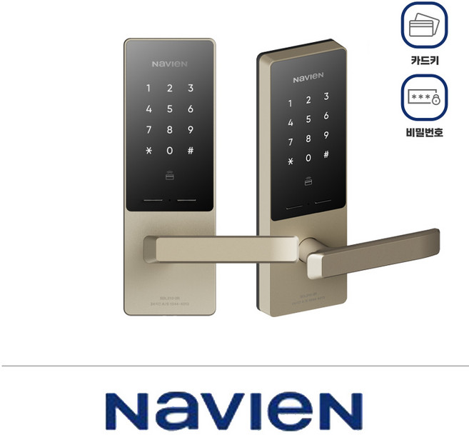 경동 나비엔 SDL311 자가설치 무타공 주키 도어락, 고객직접설치, SDL310무타공미니주키