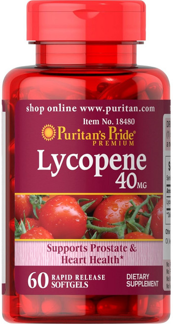 Puritans Pride 퓨리탄 프라이드 Lycopene 라이코펜 40mg 60정, 3개