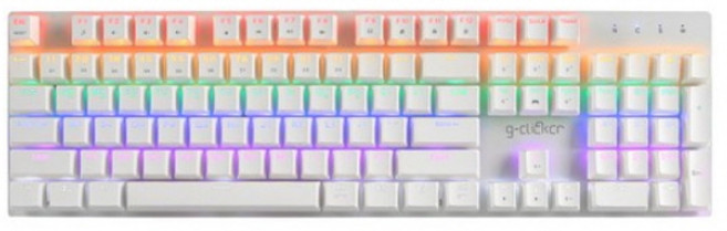 [3x3] 지클릭커 슈퍼히어로 GK-K530 키스킨 104키 고탄력 고급 TPU 방수 키보드 커버, 5000개, 투명