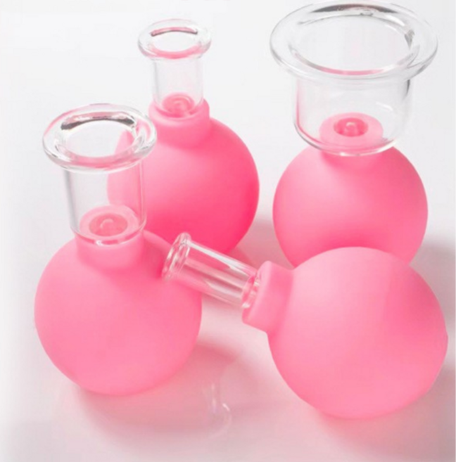 혈액순환 촉진 얼굴 리프팅 기기 4개입, 1세트, 핑크