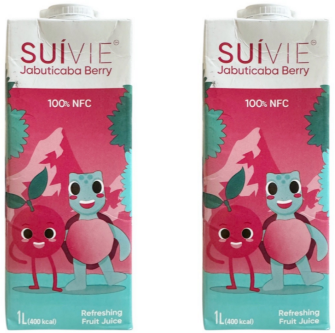 네오푸드 스위스직수입 수이비 자보티카바NFC 거북이 주스 1팩, 2개, 1L
