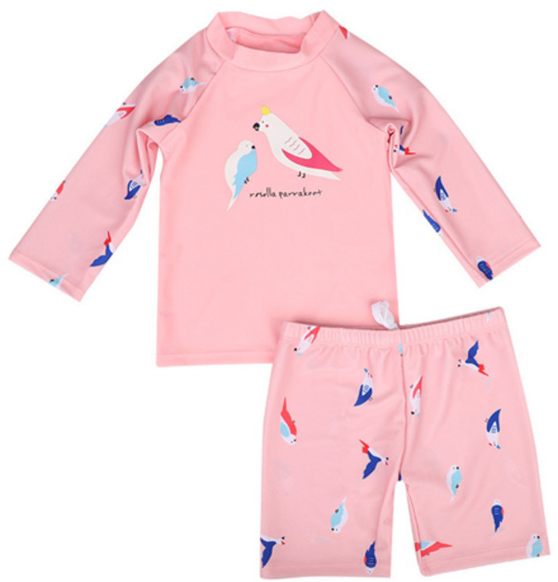 막심 아동 주니어 수영복 상하 래쉬가드 세트