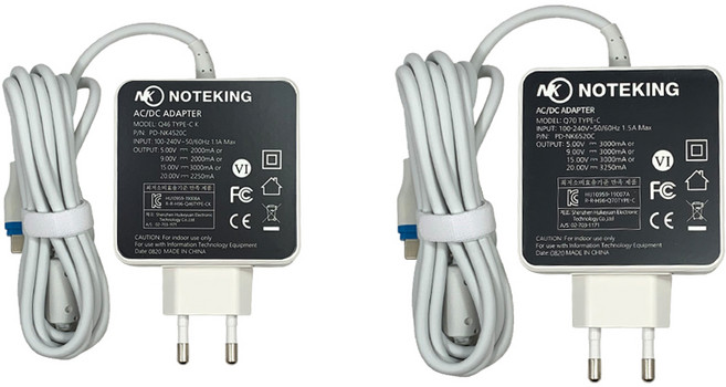노트킹 노트북 스마트폰 태블릿PC 등 사용 45W 65W USB-C타입 Power Delivery 충전기 전원 어댑터 모음, 1개