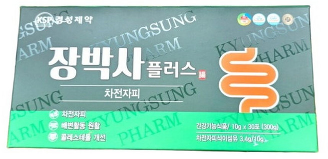 경성제약 장박사 30포 1box 차전자피 함유+증정품 순한 아기물티슈 100매 증정, 1박스