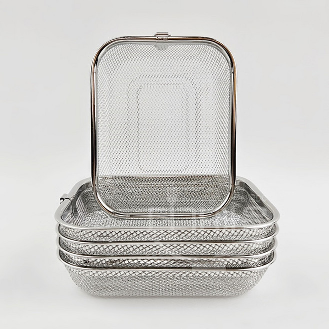 국산 사각 스텐바구니 5개입 상추 과일 야채 튀김 소쿠리 스테인레스 27종 물빠짐 바구니