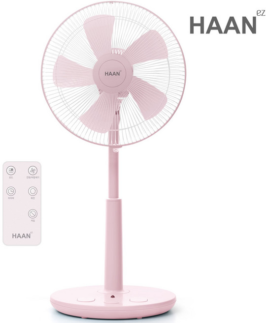 한경희생활과학 초미세풍 발터치 리모컨 컬러 선풍기 HAAN-HDC230, HAAN-HDC230(라이트핑크)