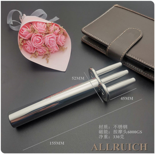 홍진경괄사 삼지창괄사 마사지기 마사지 승모근 림프순환 자기 요법 자기 얼 펜, 1개, 1_직선형 3갈래 마사지 스틱