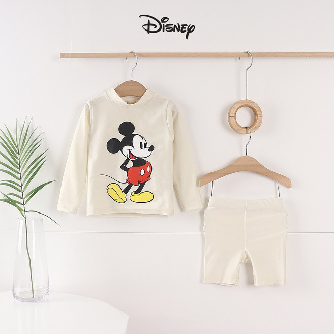 디즈니 아동용 펄 미키 래쉬가드 수영복 상하세트