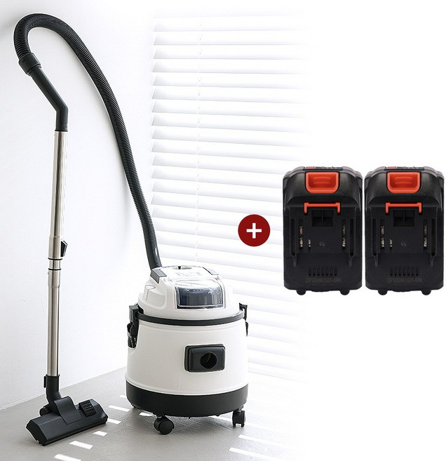 타이거킹 업소용 청소기 무선 대용량 건습식 산업용 공업용 사무실 20L, TSVC-20WL+추가배터리