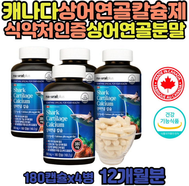 상어 연골 어골 칼슘 분말 캡슐형 여성 남성 50대 뼈 치아 이산화규소없는 칼슘제 남자 여자 패밀리 보충제 칼맥디 성인 어른 수험생 중장년 어르신 시니어 캴슘 캐나다산