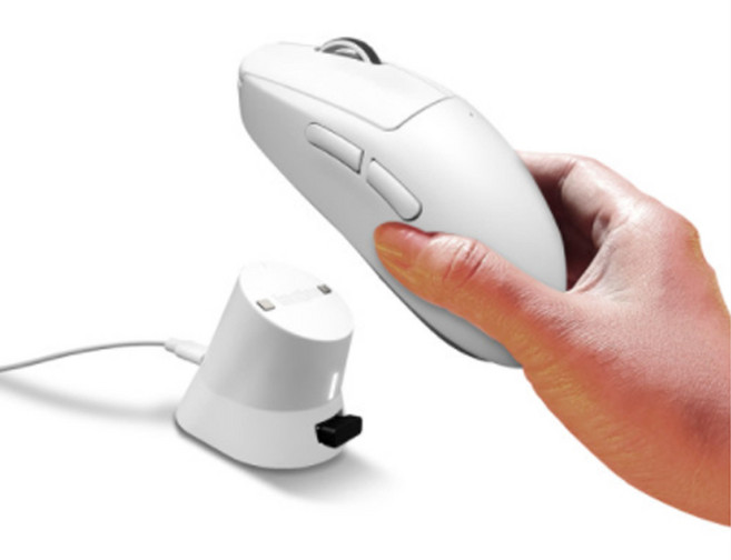 이메이션 로지텍 무선마우스 충전독(G403/G502/G703/G903/GPRO/지슈라/지슈라2 호환), 이메이션 정품 화이트, 1개