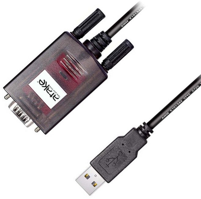 ATake USB轉RS232資料傳輸線(1.8m) 輕鬆連接新舊設備 高速穩定傳輸資料, 1個