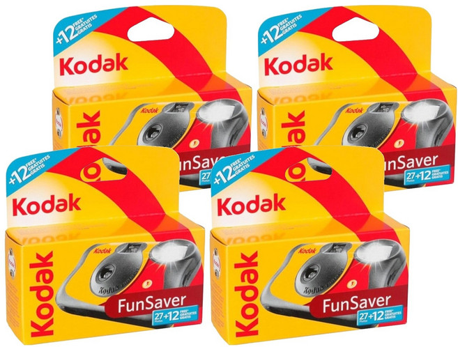 코닥 펀세이버 일회용 카메라 39컷, 4개