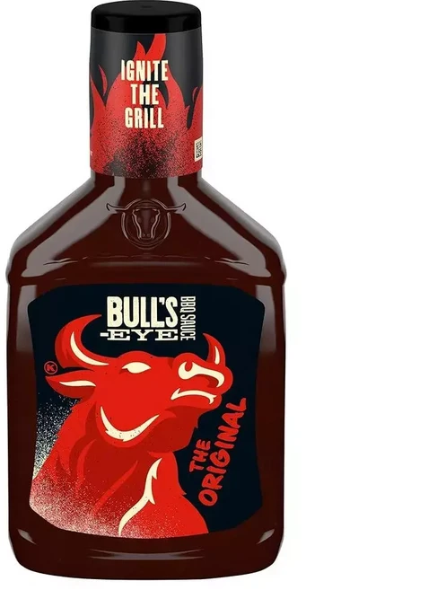 Bull's-Eye 오리지널 바베큐 BBQ 소스 532.3ml18온스 병 호환, 1세트