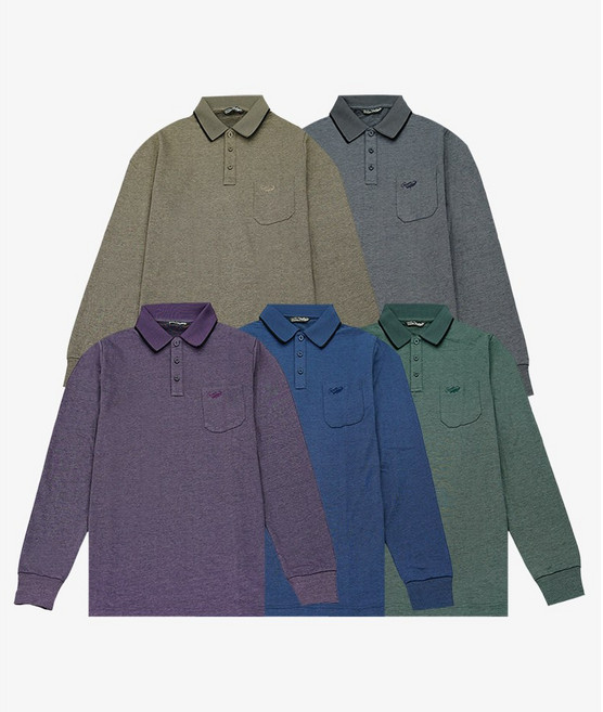 크로커다일 Crocodile 남성 시그니처 면혼방 카라 티셔츠 CDO-AA-TP3702