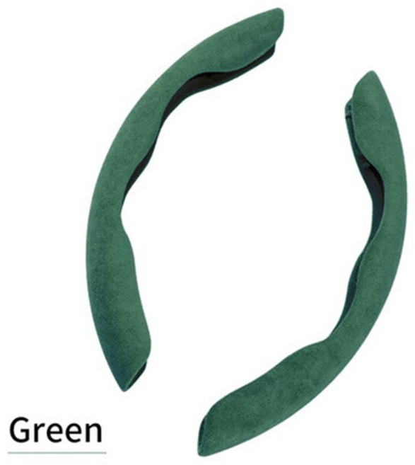 차동차컵홀더 차량용 컵홀더 차량 Polestar 2 자동차 스타일링 정품 스웨이드 핸들 커버 액세서리, 05 green, 1개