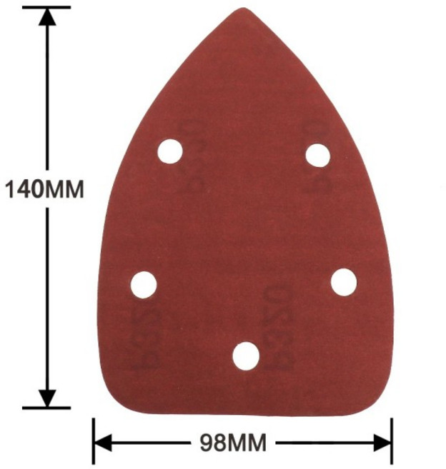 25pcs 자기 접착 사포 삼각형 샌더 모래 종이 후크 루프 사포 디스크 연마 그릿 40-1000 연마 도구, 04 1000Grit