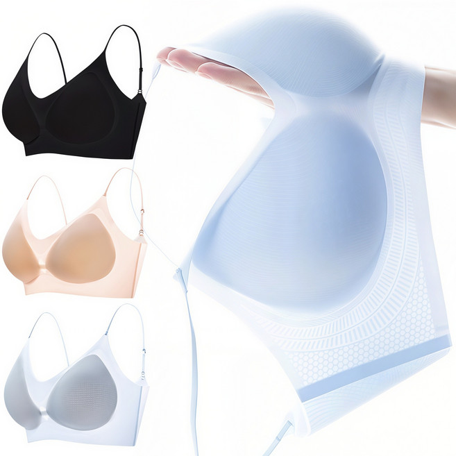 ROOICE 아이스브라3PCS 쿨링 노와이어 초경량 냉감브래지어