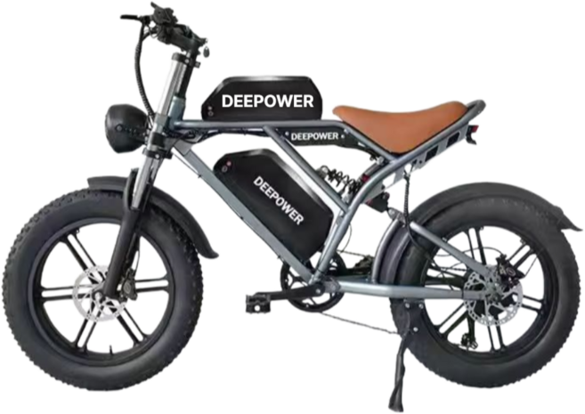 DEEPOWER 전기자전거 오프로드 자토바이 팻바이크 PAS 출퇴근 전동자전거 48v 2000w DP-S7, LG배터리60ah×200-240km, 알루미늄