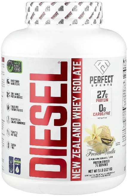퍼펙트스포츠 Diesel 뉴 질랜드 웨이 아이솔레이트 프렌치 바닐라, 1개, 2.27kg - 쿠팡