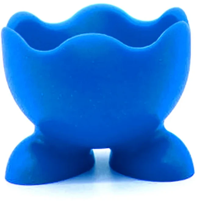 쿠쿠스토어 실리콘 메이크업 파우더 퍼프 보관 브래킷 계란 모양 물방울 박 타원형 홀더 및 랙, 01 Blue