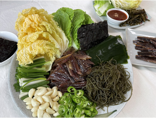 구룡포 햇 과메기 완전 손질 야채 세트, 1개, 10미 20쪽 야채세트