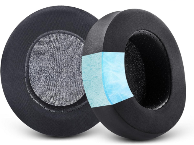 SteelSeries Arctis Nova 1 3 5 7 9 Pro 호환 이어 패드 커버 이어 패드 스펀지 캡 헤드폰 헤드셋 교체용 코튼 교체 커버 헤드폰 커버 헤드폰 수리용 원단, lce