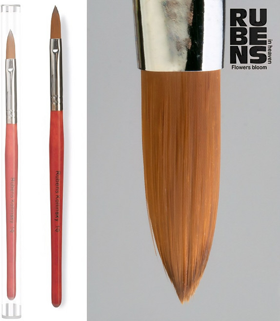 루벤스 교육용 콜린스키모 아크릴브러쉬 10호, 1개