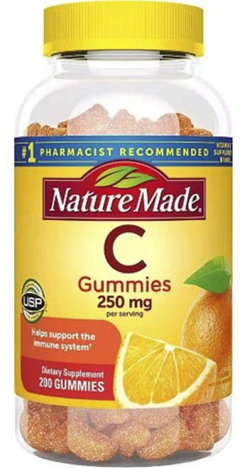 네이처메이드 비타민 C 250mg 구미, 1개, 200정 - 쿠팡