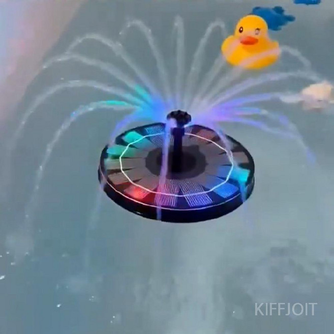 제니오숲 태양광 불빛분수대 장난감, 16cm