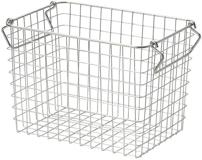 무인 양품 스테인레스 스틸 와이어 바구니 1 약 폭 26 × 깊이 44831731, 1 약폭 26×길이 18×높이 18cm, 1개