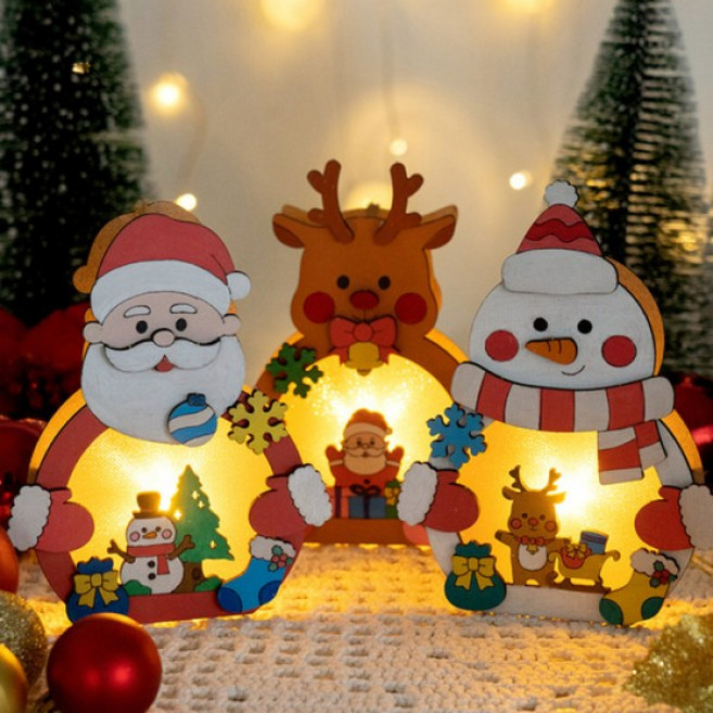 민화샵 크리스마스MDF무드등, 눈사람