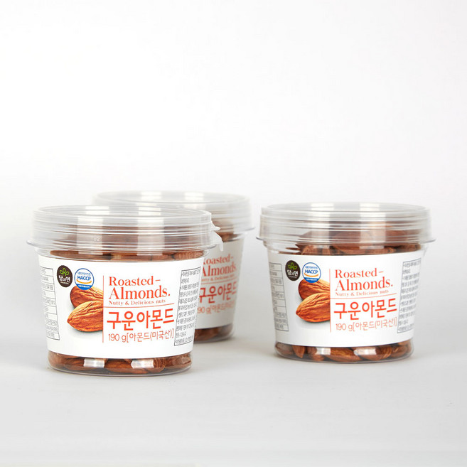 담과연 구운 아몬드 190g, 3개