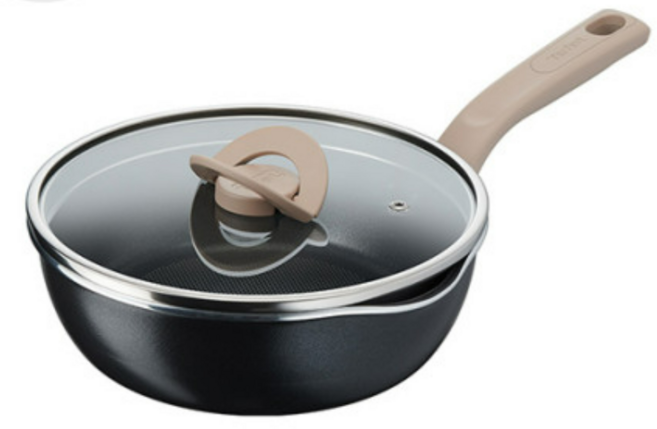 테팔 인덕션 티타늄 원픽냄비팬, 22cm, 트러플블랙, 5세트