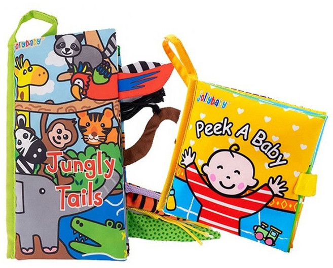 졸리베이비 꼬리찾기놀이 숨바꼭질 2개세트 (정글+아기야까꿍) 헝겊책 초점책 촉감놀이 애착인형 유모차걸이 신생아백일선물, 10)정글테일즈+아기야까꿍, 1개