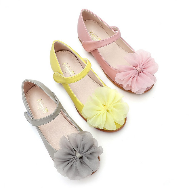 달콩슈 여아용 플라워 리본 초등 아동 메리제인 구두 DKS833