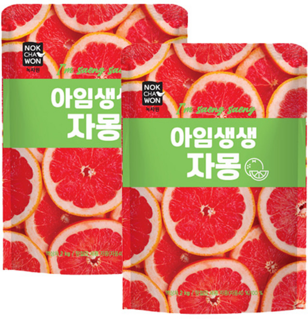 아임생생 자몽슬라이스 2Kg 2개세트, 2개, 2개, 1개입
