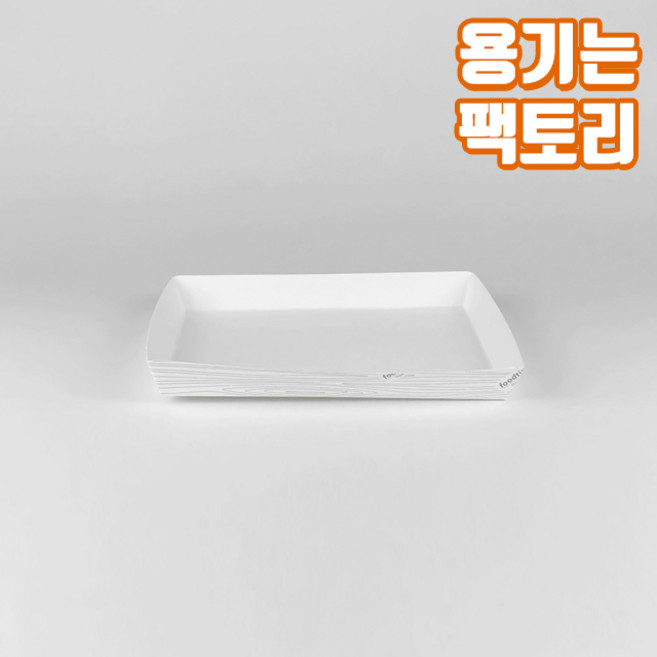 스카이 SKY 트레이 6호 사각트레이 떡포장 크로플 다용도 종이 접시 (1000ea), 1세트, 1000개