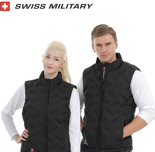 [스위스밀리터리] USB온열 방한 골프 발열조끼 HIVE-520 전용배터리포함