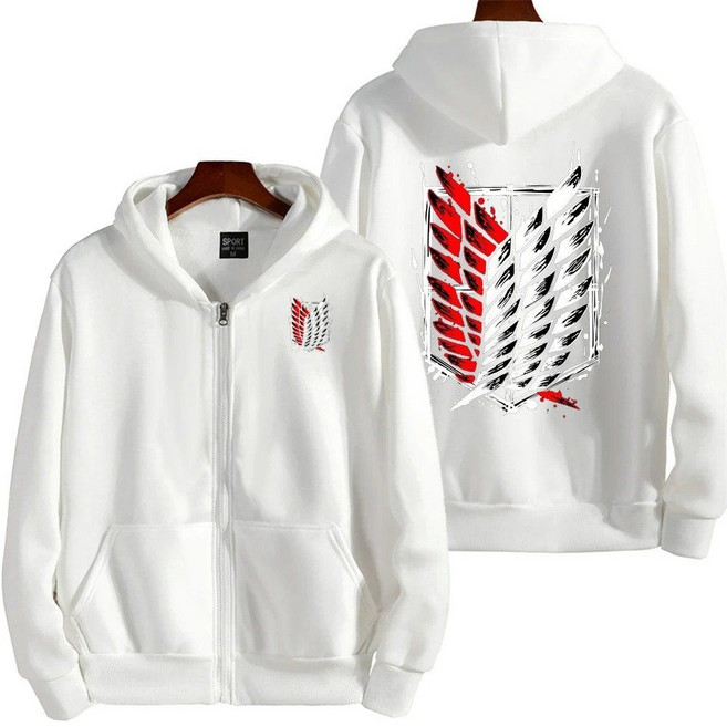 진격의거인 후드집업 FW 가을겨울 후드 빅사이즈 오버핏 남녀공용 조사병단 자유의날개 진격거