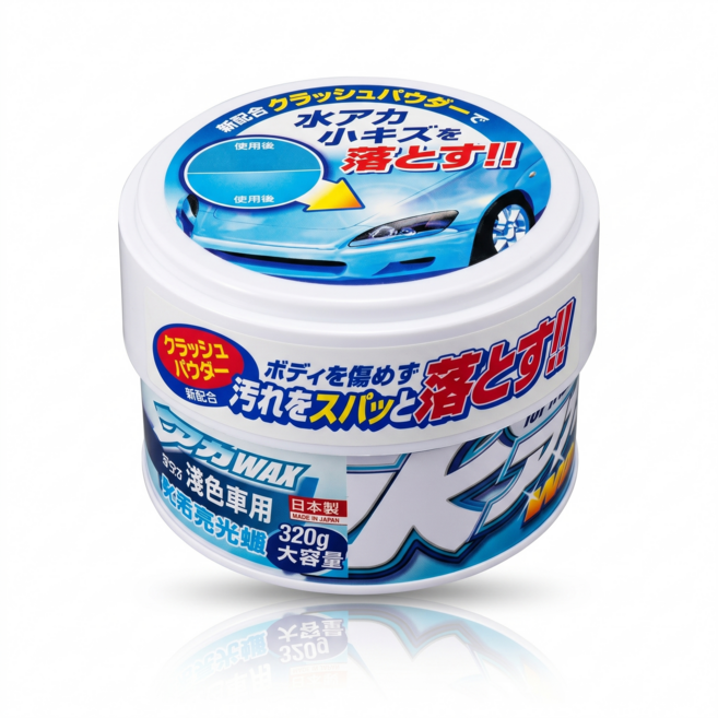 日本進口 淺色車潔淨光澤水蠟, 1個, 320ml